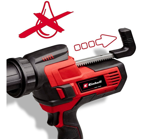 Imagen 3 de 10 de Pistola Aplicadora D Silicona Inalámbrica 18v 4 Amp Einhell