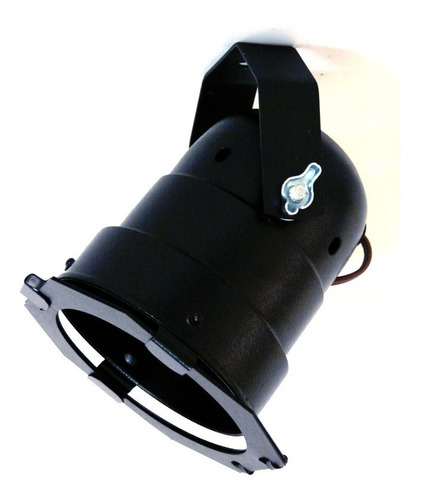 Refletor Par 30 Preto Com Porta-gelatina Soquete E-27 Canhão