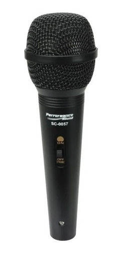 Microfone Dinâmico Performance Sound Profissional + Cabo