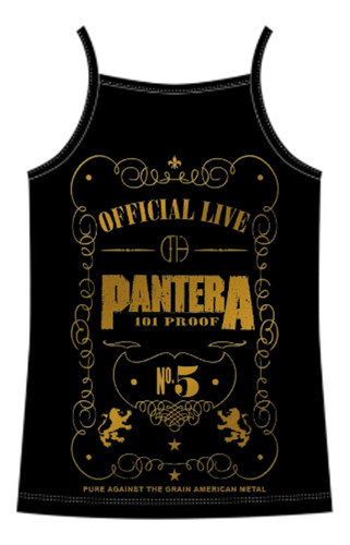 Camiseta Negra De La Banda Pantera