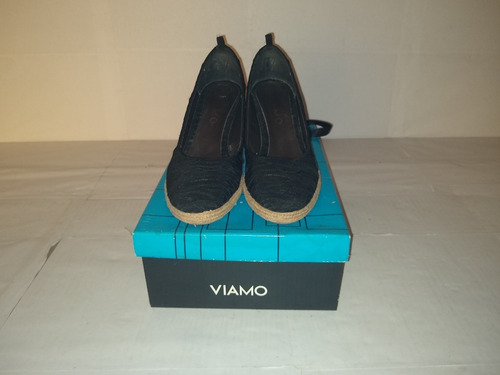 Zapatos Dama Viamo Escotado Liso Talle 36 Excelente !!!