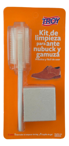 Cepillo Y Borrador Gamuza Nobuck Zapatos Tenis Prendas Troy