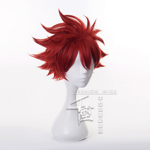 Hair Sk8 The Infinity Reki Red Short Cos Hair Wig Heat