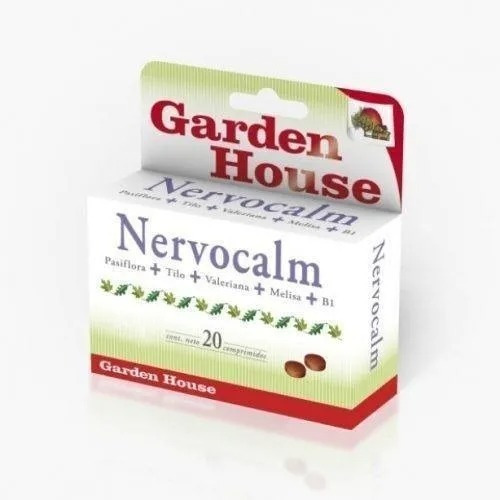 Nervocalm Garden House Valeriana Tilo Melisa Vit B 20 Comp Sabor Sin Sabor