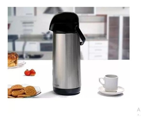 Garrafa Termica Pressao 1lt Inox Lumina Termolar 52998
