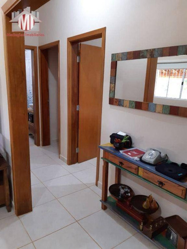 Imagem 9 de 30 de Linda Chácara Com 3 Dormitórios, Cozinha Caipira, Móveis Planejados, Paisagismo, Boa Localização, À Venda, 2000 M² Por R$ 490.000 - Pedra Bela/sp - Ch1054