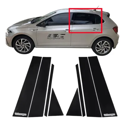 Coluna Black Piano Aplique Janela Porta Polo Tsi Gts Nivus Black