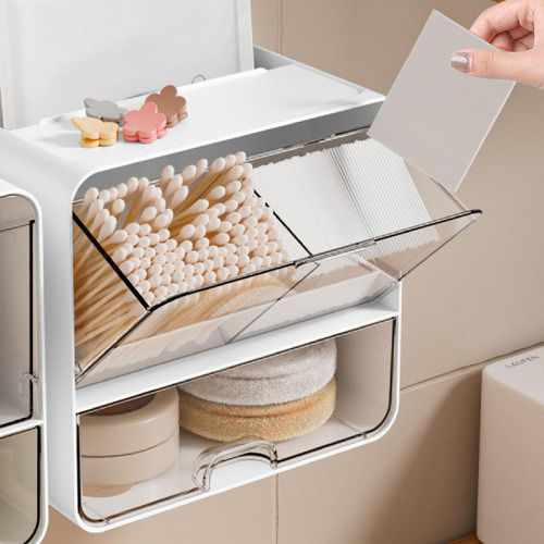 Soporte Para Almohadillas De Algodón, Caja De