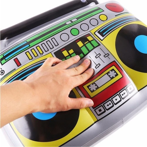 Ts Micrófonos Inflables Boom Box 80s 90s Decoración De