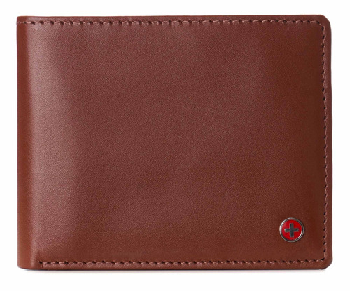 Billetera Plegable En Cuero Para Hombre Alpine Swiss Rfid