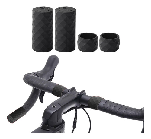 2 Cintas Para Manillar De Bicicleta, Empuñaduras De Negro