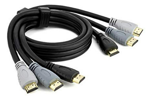 Cable Hdmi 3 En 1 Tri-tip, 4k Y 3d, Alta Velocidad, 3
