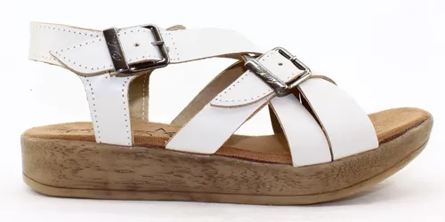 Sandalias Citadina Perla Dama Mujer Cruzada Liquidacion