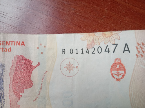 Billete 1000 $ Hornero Reposición Serie A Circulado Bueno (Usado)