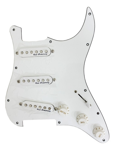 Escudo Condor Branco P/ Guitarra C/ Captador Branco Sss