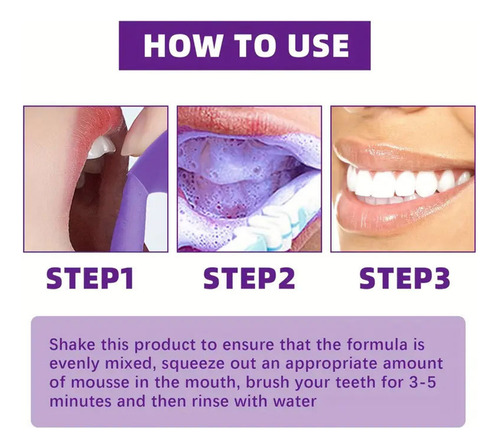 Um Creme Dental De Mousses Roxo Para Remover O Mau Hálito Lo