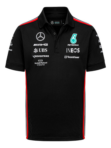 Playera Polo F1 Mercedes Amg Hombre Algodón Original