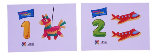 Tarjetas Didácticas Números Y Conjuntos, Ingles Y Español