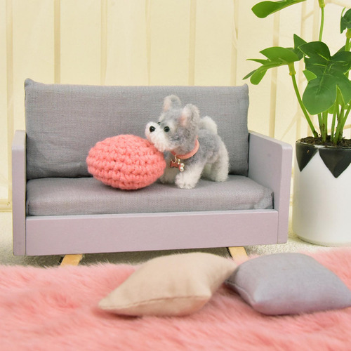 Modelo De Muebles De Sofá Para Casa De Muñecas A Escala