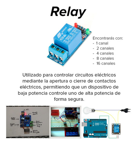 Módulo Relevadores Relay 4 Canales 12v