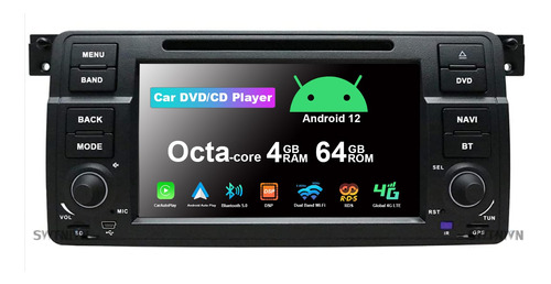 Swtnvin Carplay Y Android Auto Radio Estéreo Para Coche An.