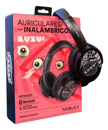 Noblex Bluetooth Hp350btw Luzutv Bateria Recargable Negro