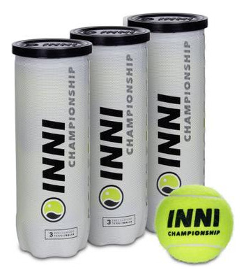 Bola De Tênis Inni Championship - Pack Com 3 Tubos