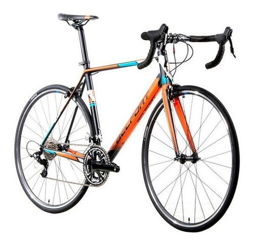 Imagen 2 de 9 de Bicicleta Belfort Rennes Apex R700 55 Negro Naranja 2022