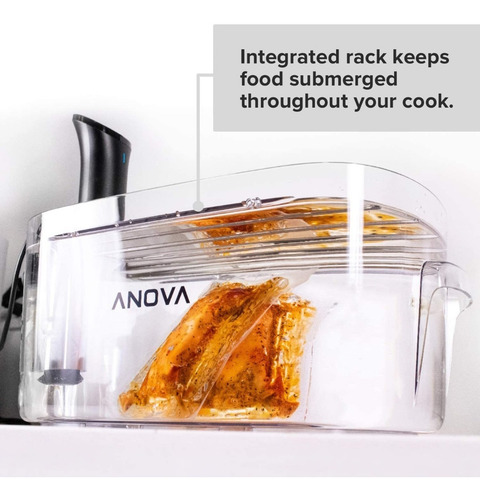 Imagen 4 de 6 de Contenedor 12 Litros Para Sous Vide Y Tapa Con Corte Anova