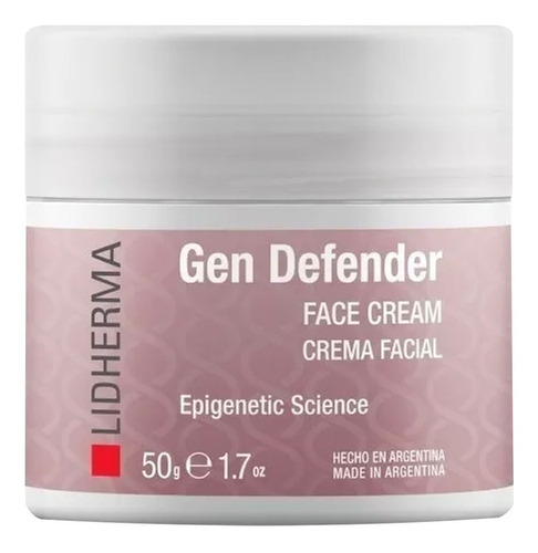 Crema Facial Lidherma Gen Defender día/noche para piel normal a seca de 50mL 45+ años