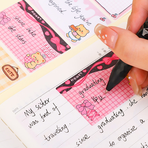 Notas De Post-it Removíveis Do Butter Bear Colar Notas De Me