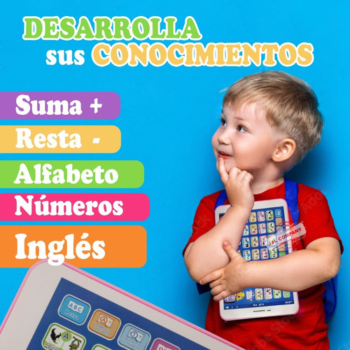 Imagen 5 de 10 de Computador Portatil Juguete Aprende Didactico Ingles A-212