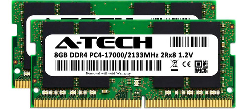 Memoria Ram A-tech, Módulo 2 X 8gb, 2133mhz, 1.2v, Ddr4