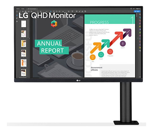 Monitor LG 27nq880-b 27'' Qhd Full Movimiento Ergo Ips Usb-c