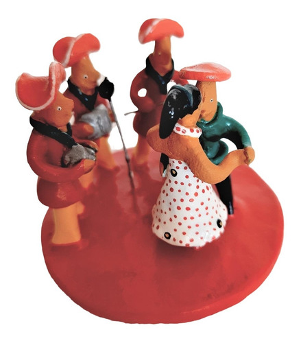 Imagem 3 de 7 de Mini Trio De Forró Casal Dançarinos Pp - Artesanato Caruaru