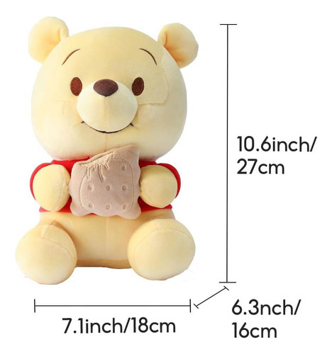 Ri Muñeca De Peluche Miniso Winnie-the-pooh, Ideal Como