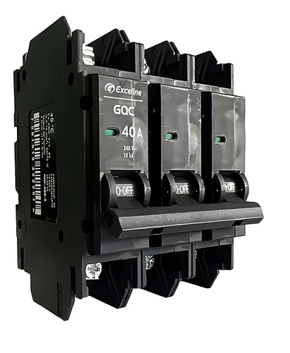 Breakers Superficiales Thqc Exceline 3 Polos 40amp