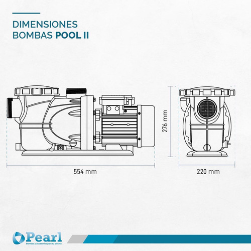 Imagen 8 de 12 de Bomba Pileta Autocebante Pearl Pool Ii 50m 0.5 Hp