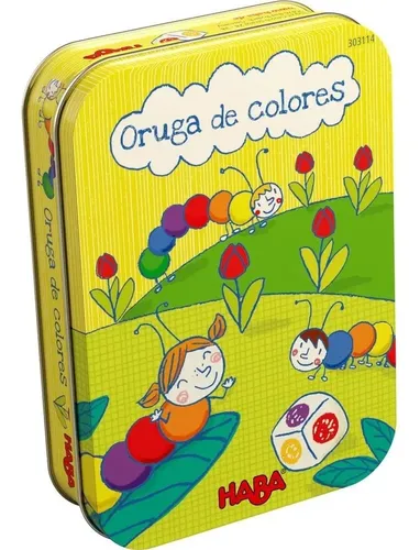 Juego HABA Orugas Multicolores - Conjunto De Ensamblaje De Colores Para Niños A Partir De 3 Años, Formato Pequeño