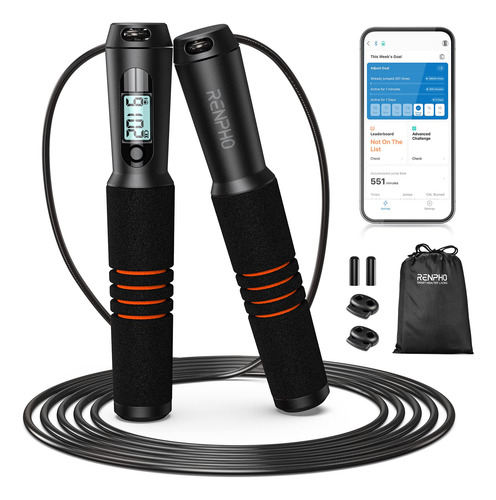 Jump Rope Renpho Smart Jump Rope Con Counter Fitness