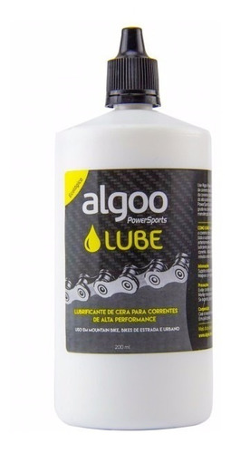 Oleo Lubrificante Algoo Cera Seca Lube 200ml Corrente Dry