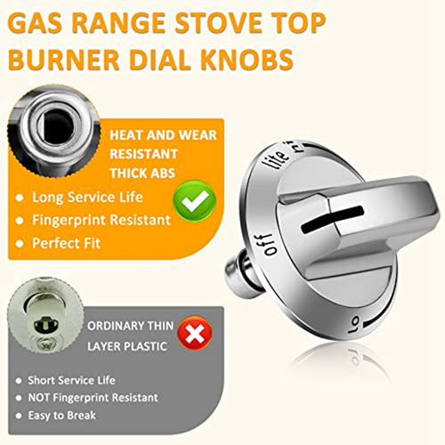 Paquete De 5 Perillas Para Estufas De Gas 5304525746 Range R