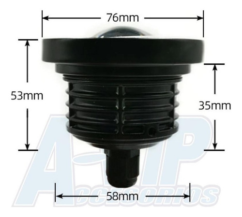 Faro Auxiliar Con Lupa Busca Huella Led Ojo De Angel