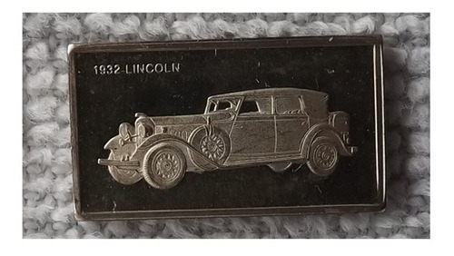 Mini Lingote Carro Lincoln 1932 Plata Sterling