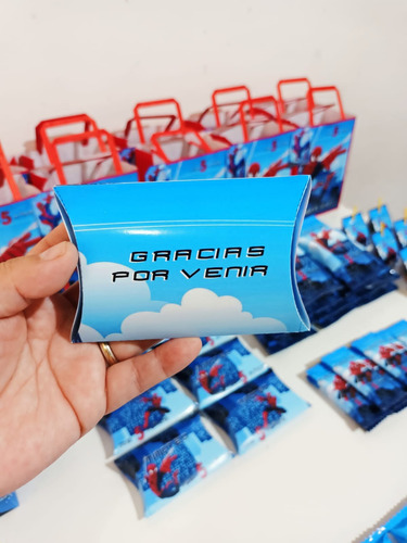 Candy Bar Personalizado Hombre Araña Para 10 Chicos