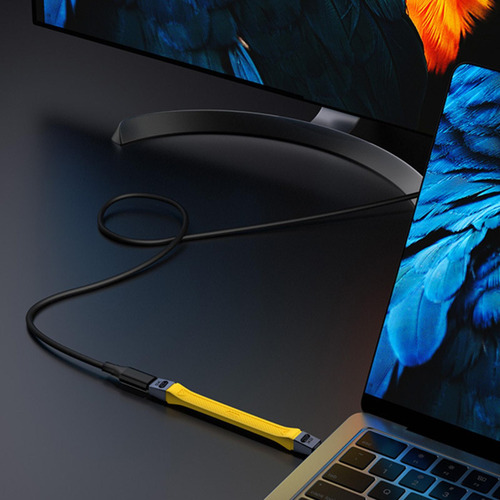 Cabo Usb C Usb C Para Usb C Cabo 80 Gbps 13 Cm 240w Amarelo