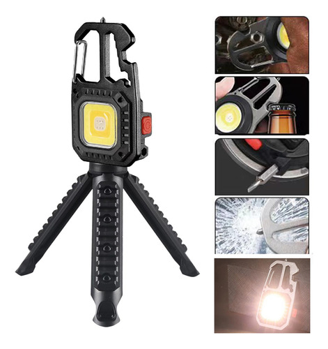Luz Cob Llavero Luz De Trabajo Luz De Emergencia Con Soporte