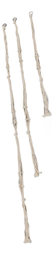 Macrame Plant Hanger 3pcs Simple Style 3 Layers Suit