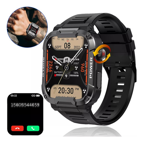 Reloj Militar Inteligente Ritmo Cardiaco Deportivo Hombre