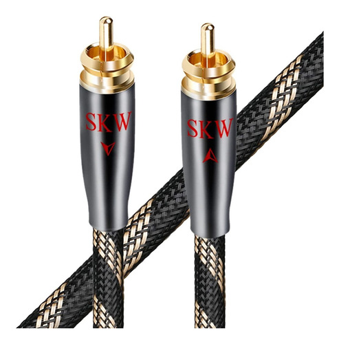 Cable De Subwoofer Rca A Rca Escudo Múltiple Con Cobre...